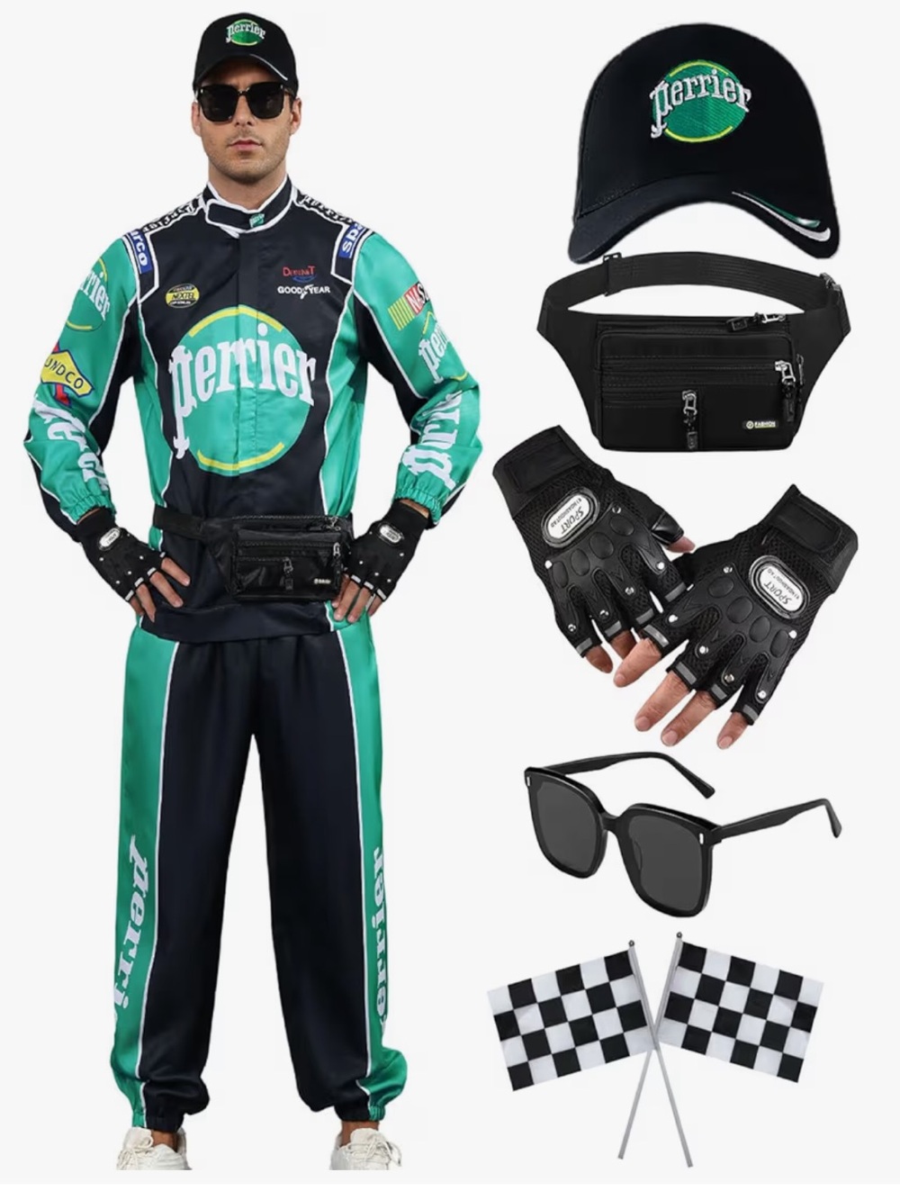 NWOT Race Car Pro Driver Perrier 55 Jean Girard Tracksuit